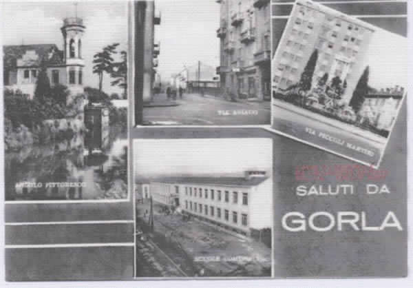 Saluti da Gorla. Cartolina illustrata